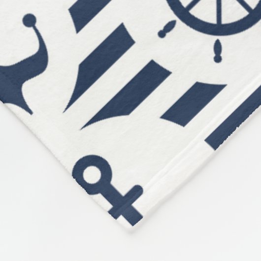 See im blauen Muster Fleecedecke (Ecke)