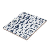 See im blauen Muster Fliese (Seite)