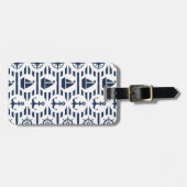 See im blauen Muster Gepäckanhänger (Vorderseite horizontal)