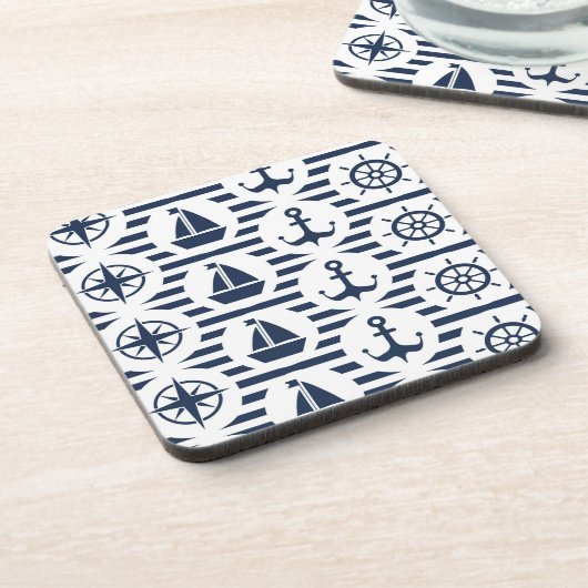 See im blauen Muster Untersetzer (Linke Seite)