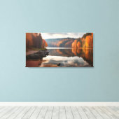 See im Herbst Leinwanddruck (Insitu (Holzboden))