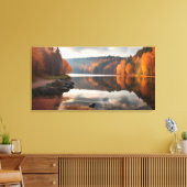 See im Herbst Leinwanddruck (Insitu (Wohnzimmer))