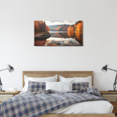 See im Herbst Leinwanddruck (Insitu (Schlafzimmer))