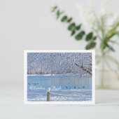 SEE IM WINTER/ÄLTERER PARK, SYLVANIEN, OH POSTKARTE (Stehend Vorderseite)