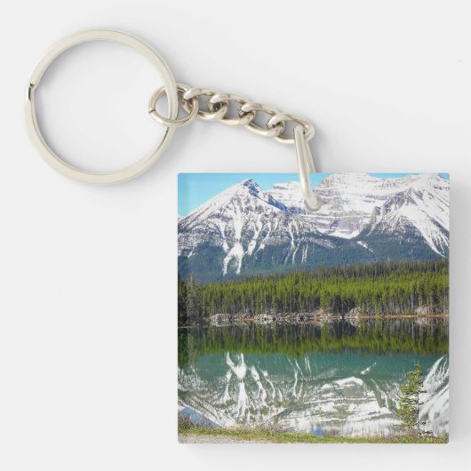 See in Banff, Alberta, Kanada Schlüsselanhänger (Vorderseite)