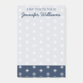 See in blauem Muster | addieren Sie Ihren Namen Post-it Klebezettel (Vorderseite)