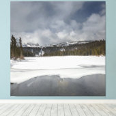 See in der Sierra Nevada Leinwanddruck (Insitu (Holzboden))