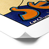 See India ~ Ajanta Frescoes Poster (Ecke)