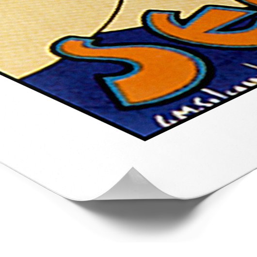 See India ~ Ajanta Frescoes Poster (Ecke)