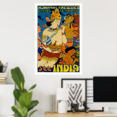 See India ~ Ajanta Frescoes Poster (Heimbüro)