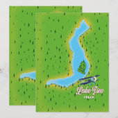 See Iseo Italien Karte (Vorne/Hinten)