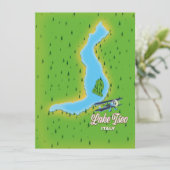 See Iseo Italien Karte (Stehend Vorderseite)