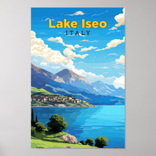 See Iseo Italien Reisen Vintage Kunst, Dichtung un Poster