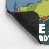 See Iseo, Lombardei Italien Reiseplakat Mousepad (Ecke)