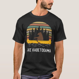See Kabetogama Vintage Retro Sonnenuntergang Bär K T-Shirt