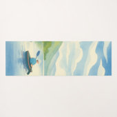 See-Kajak-Passend Rechts Wasserfarbe Yogamatte (Rückseite (Horizontal))