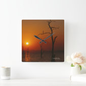 See Kariba Quadratische Wanduhr (Zuhause)