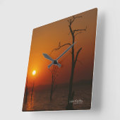 See Kariba Quadratische Wanduhr (Winkel)