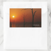 See Kariba Rechteckiger Aufkleber (Tasche)