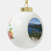 See-Kaskade in Südlake tahoe Keramik Kugel-Ornament (Links)