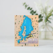 See Kivu Great African Lake Reise Karte. (Stehend Vorderseite)