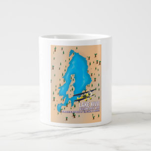 See Kivu Great African Lake Reise Karte. Jumbo-Tasse