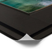 See - Lagunenlandschaft Schwarze Imitate FensterIl Poster (Ecke)