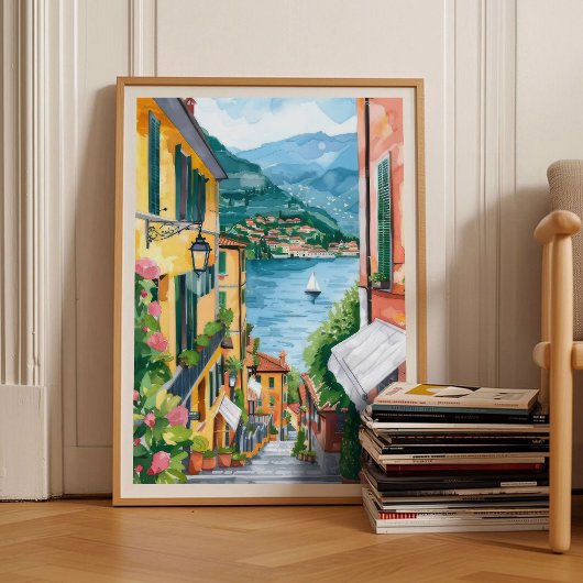See Lake Como Druck Lake Como Poster Como Illustra