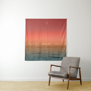 See, Land und Himmel Wunderschöne Landschaft Wandteppich