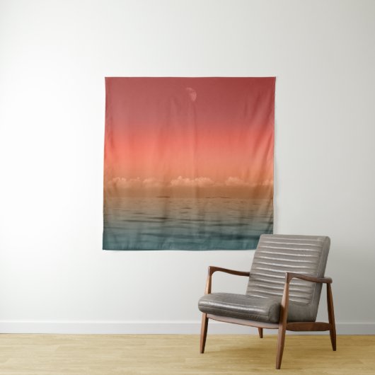 See, Land und Himmel | Wunderschöne Landschaft Wandteppich (Beispiel)