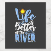 See - Leben ist besser am See Weinetikett (Einzelnes Label)