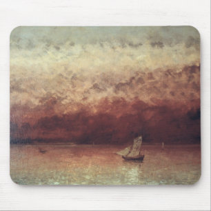 See Leman mit untergehender Sonne, c.1876 Mousepad