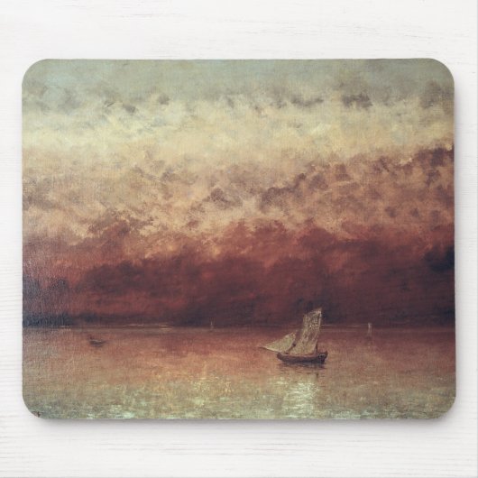 See Leman mit untergehender Sonne, c.1876 Mousepad (Vorne)