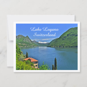 SEE LUGANO, SCHWEIZ POSTKARTE