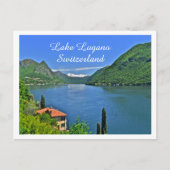 SEE LUGANO, SCHWEIZ POSTKARTE (Vorderseite)