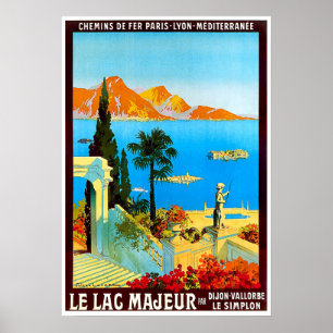 See Maggiore, Italien, Landschaft, Ansicht, Berge Poster