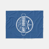 SEE MAINE PERSONALISIERTE STADT UND NAME FLEECEDECKE (Vorderseite (Horizontal))