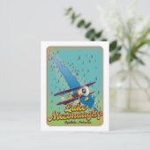 See mcconaughy Vintage Reise Poster. Postkarte (Stehend Vorderseite)