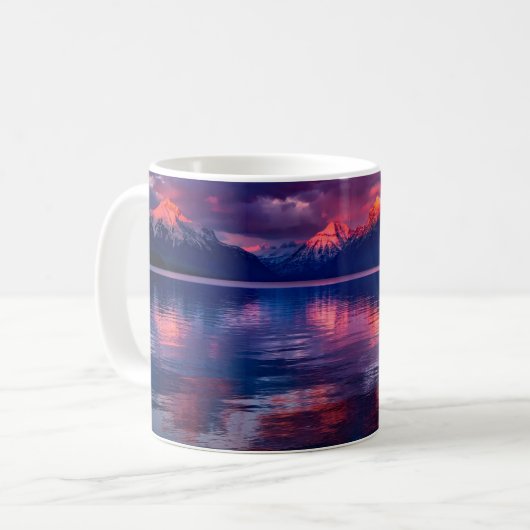 See McDonald, Glacier Nationalparkrothimmel Kaffeetasse (Vorderseite Links)