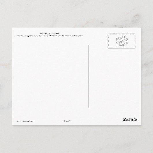 See Mead nähe Las Vegas Nevada Postkarte (Rückseite)