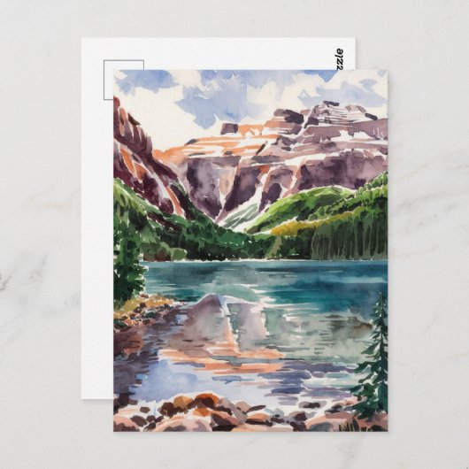 See Mead Nevada, Aquarellmalerei Postkarte (Vorne/Hinten)