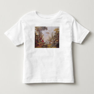 See mit Gänsen, Störchen, Papageien und Reihern Kleinkind T-shirt