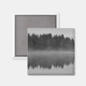 See mit Nebel, Oregon Magnet (Vorderseite/Rückseite)