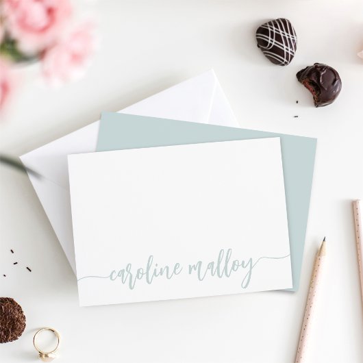 See | Moderner Name Personalisiert Mitteilungskarte