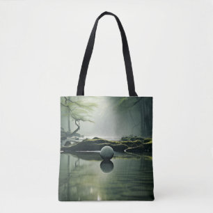 See Nebel Ruhe Friedliche Natur Tasche