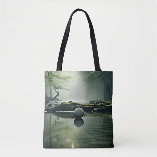 See Nebel Ruhe Friedliche Natur Tasche (Vorderseite)