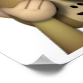 See No Evil Monkey - Emoji Poster (Ecke)
