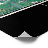 See Okeechobee Florida Satellite Poster Karte (Ecke)