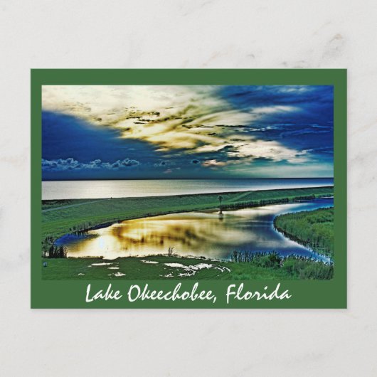 See Okeechobee, Florida, USA Postkarte (Vorderseite)