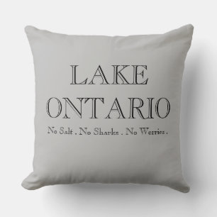 SEE ONTARIO kein Salz kein Hai keine Sorge Kissen